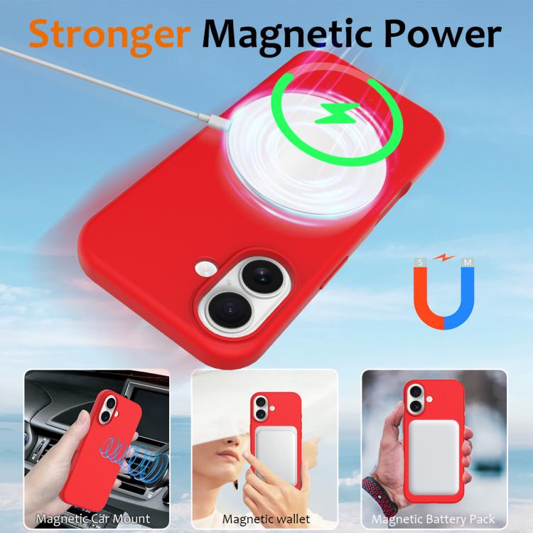 For iPhone 17 Shockproof Silicone Magsafe Phone Case
