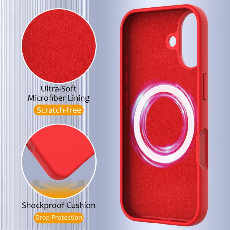 For iPhone 17 Shockproof Silicone Magsafe Phone Case