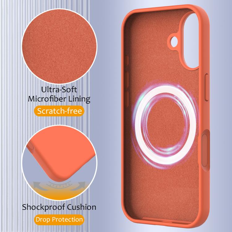 For iPhone 17 Shockproof Silicone Magsafe Phone Case