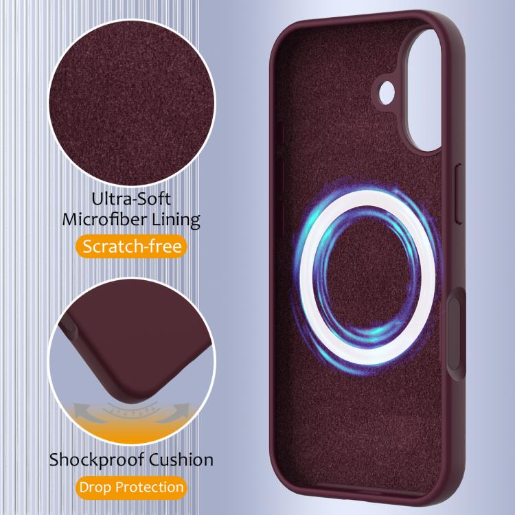 For iPhone 17 Shockproof Silicone Magsafe Phone Case
