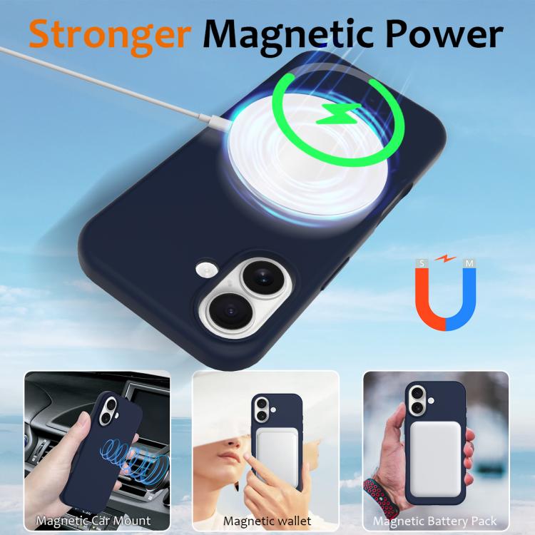For iPhone 17 Shockproof Silicone Magsafe Phone Case