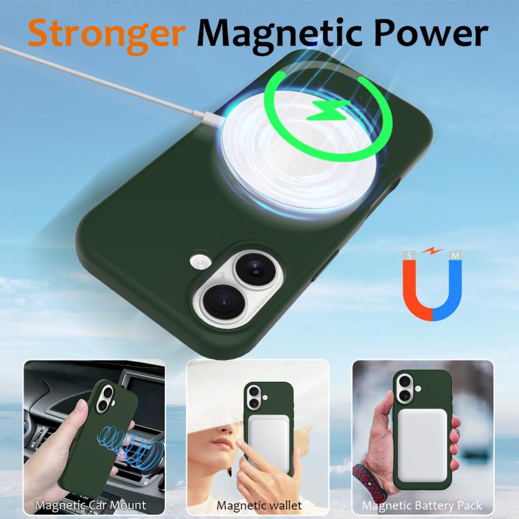 For iPhone 17 Shockproof Silicone Magsafe Phone Case