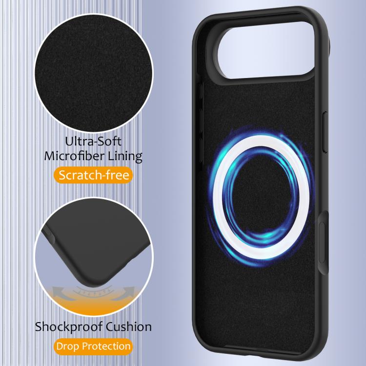 For iPhone Air Shockproof Silicone Magsafe Phone Case