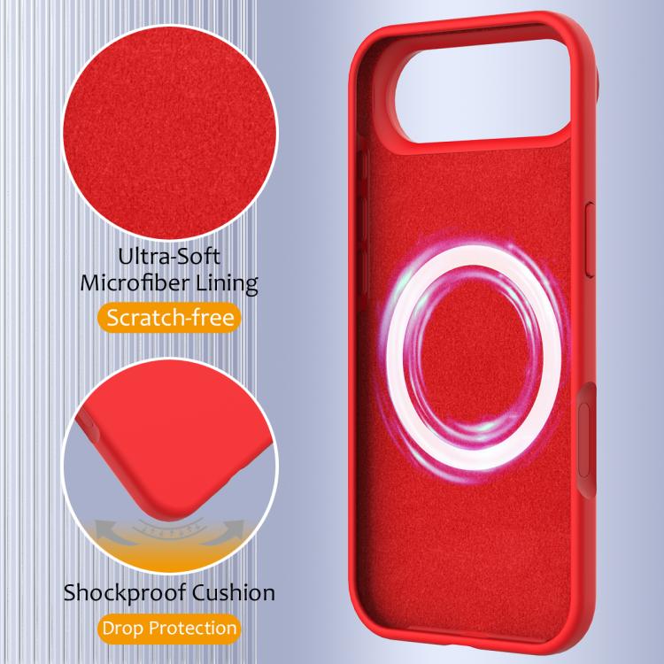 For iPhone Air Shockproof Silicone Magsafe Phone Case