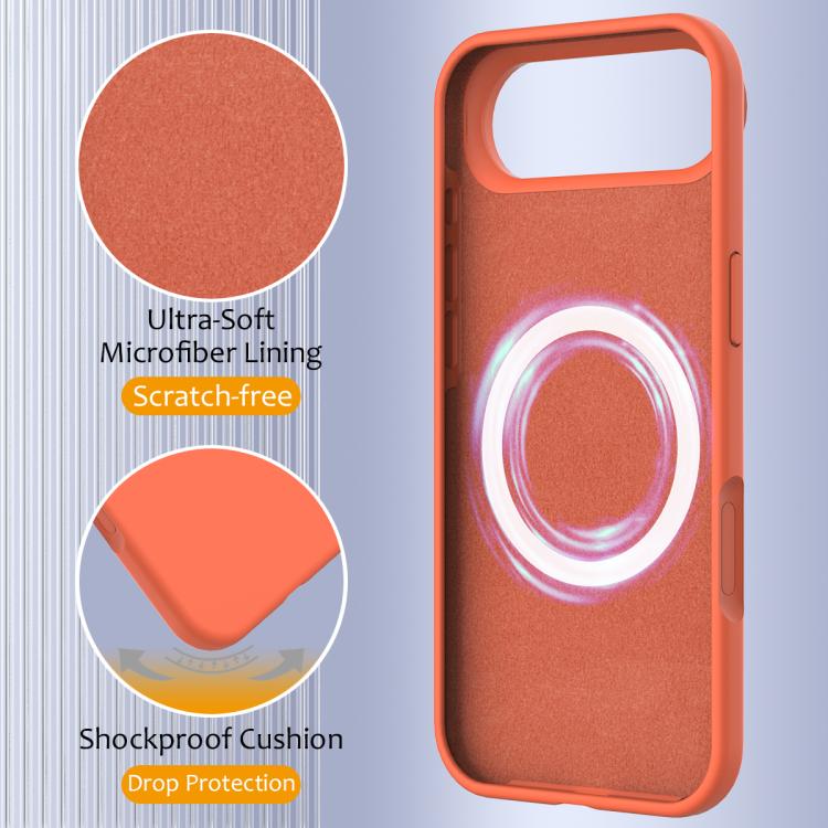For iPhone Air Shockproof Silicone Magsafe Phone Case