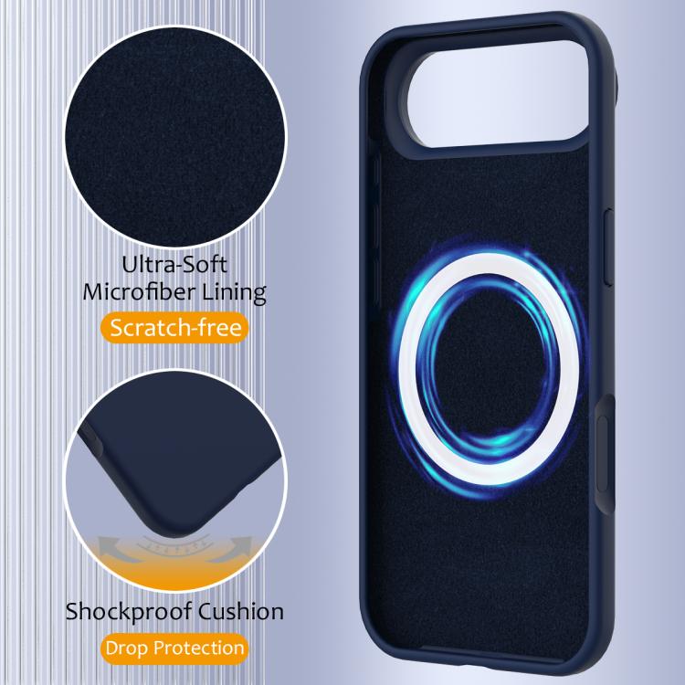 For iPhone Air Shockproof Silicone Magsafe Phone Case