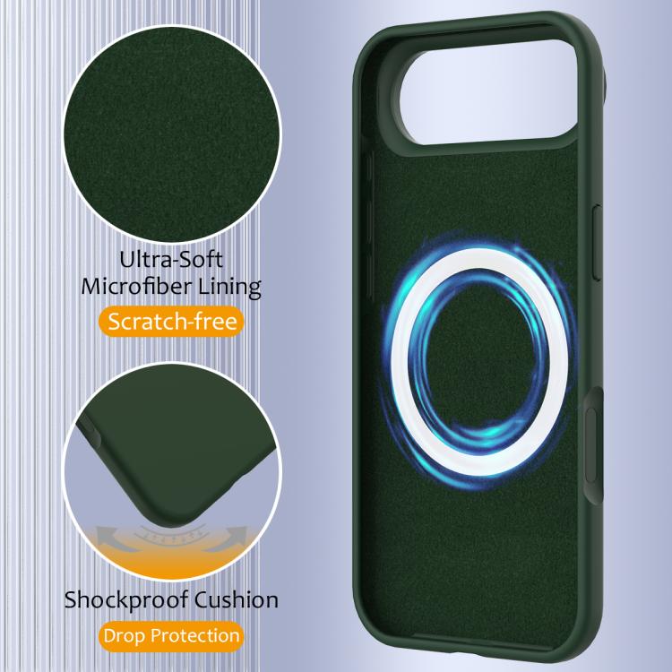 For iPhone Air Shockproof Silicone Magsafe Phone Case