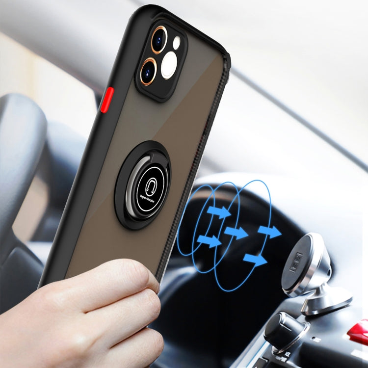 For iPhone 11 Pro Q Shadow 1 Generation Series TPU + PC Protective Case with 360 Degrees Rotate Ring Holder