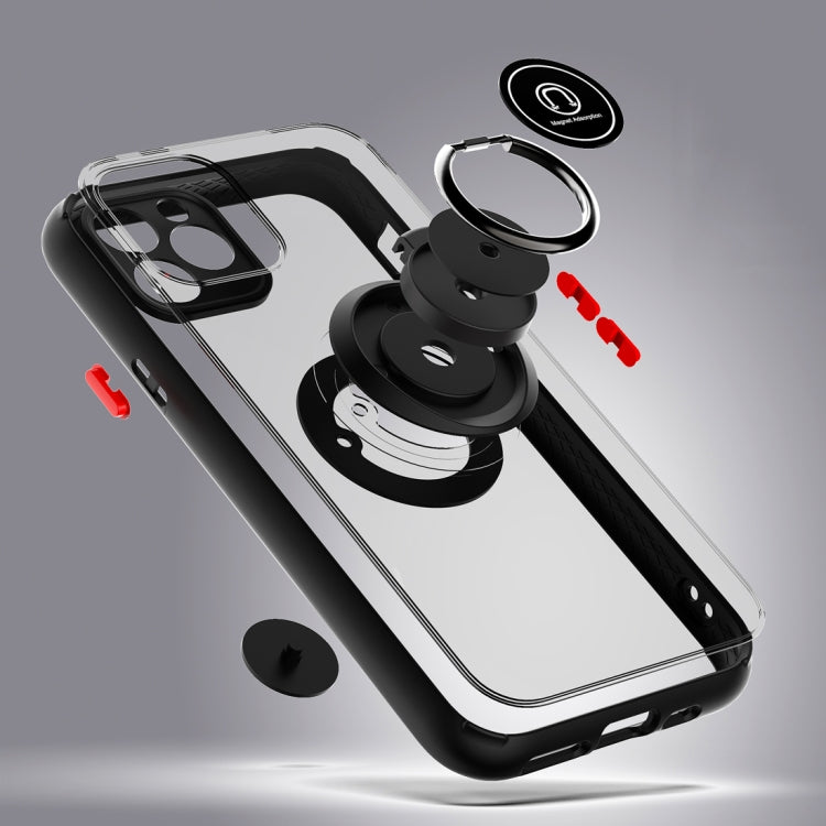 For iPhone 11 Pro Q Shadow 1 Generation Series TPU + PC Protective Case with 360 Degrees Rotate Ring Holder