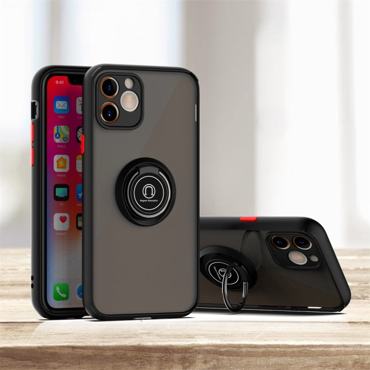 For iPhone 11 Pro Max Q Shadow 1 Generation Series TPU + PC Protective Case with 360 Degrees Rotate Ring Holder