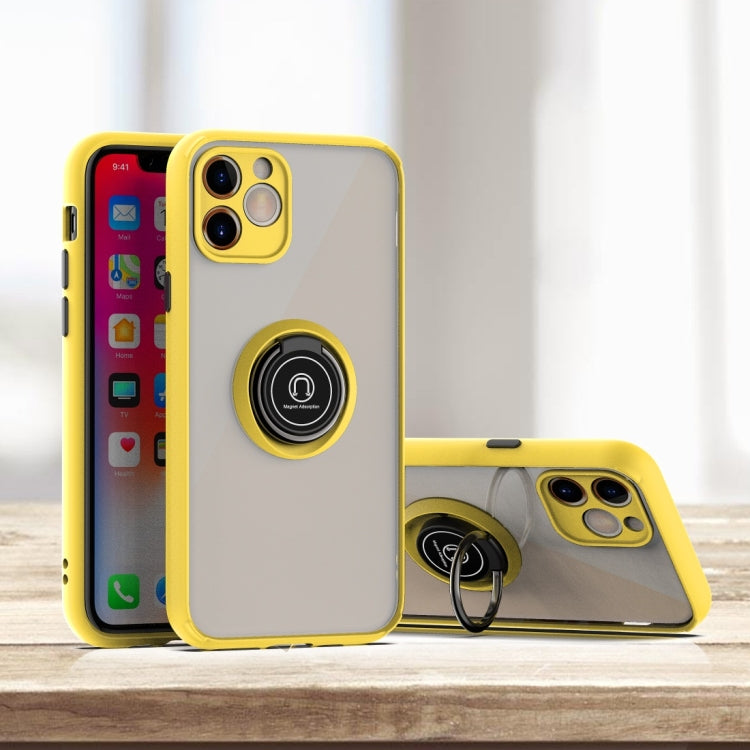 For iPhone 11 Pro Max Q Shadow 1 Generation Series TPU + PC Protective Case with 360 Degrees Rotate Ring Holder