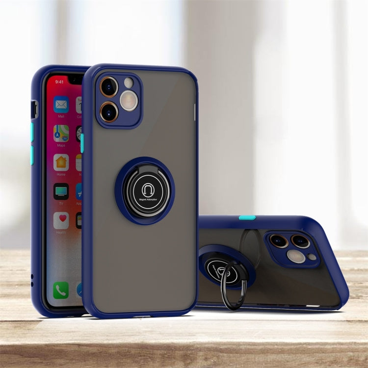 For iPhone 11 Pro Max Q Shadow 1 Generation Series TPU + PC Protective Case with 360 Degrees Rotate Ring Holder
