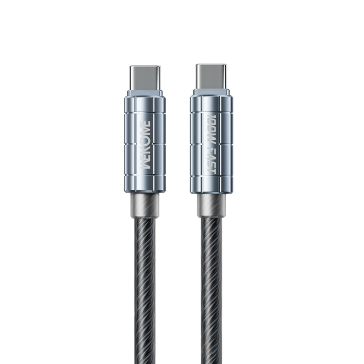 WK WDC-12 100W USB-C/Type-C to USB-C/Type-C Super Fast Charging Data Cable, Length: 1m