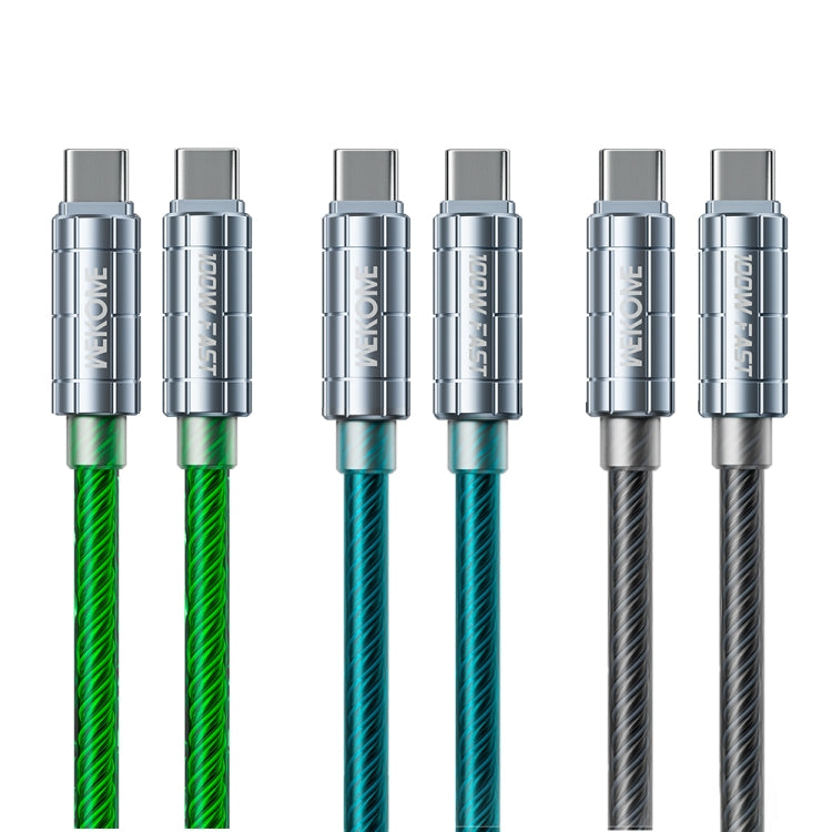 WK WDC-12 100W USB-C/Type-C to USB-C/Type-C Super Fast Charging Data Cable, Length: 1m