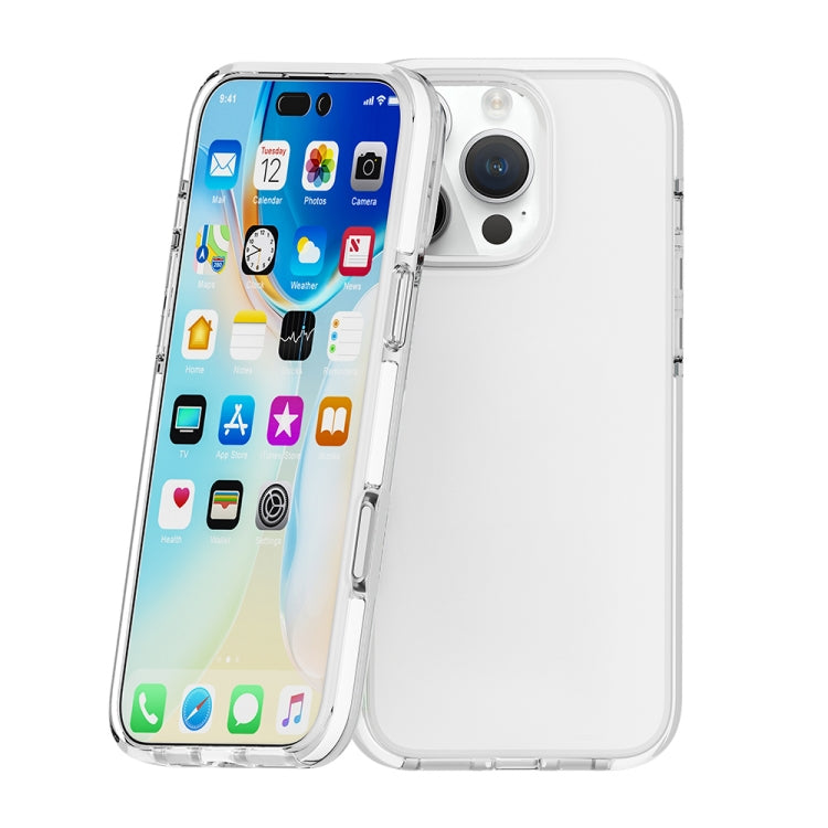 For iPhone 16 Pro Max Two-color Shockproof High Transparency TPU Phone Case