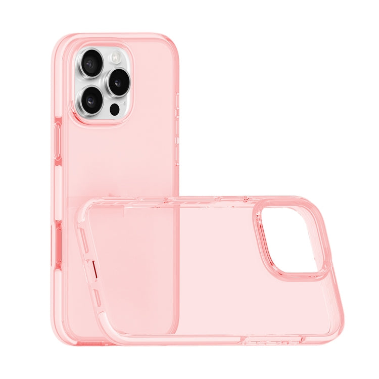 For iPhone 16 Pro Two-color Shockproof High Transparency TPU Phone Case