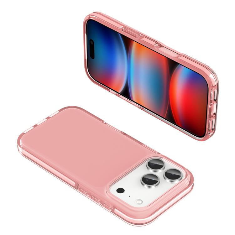 For iPhone 17 Pro Max Two-color Shockproof High Transparency TPU Phone Case