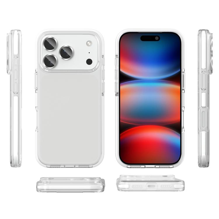 For iPhone 17 Pro Two-color Shockproof High Transparency TPU Phone Case