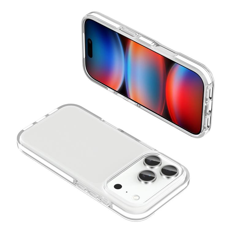 For iPhone 17 Pro Two-color Shockproof High Transparency TPU Phone Case