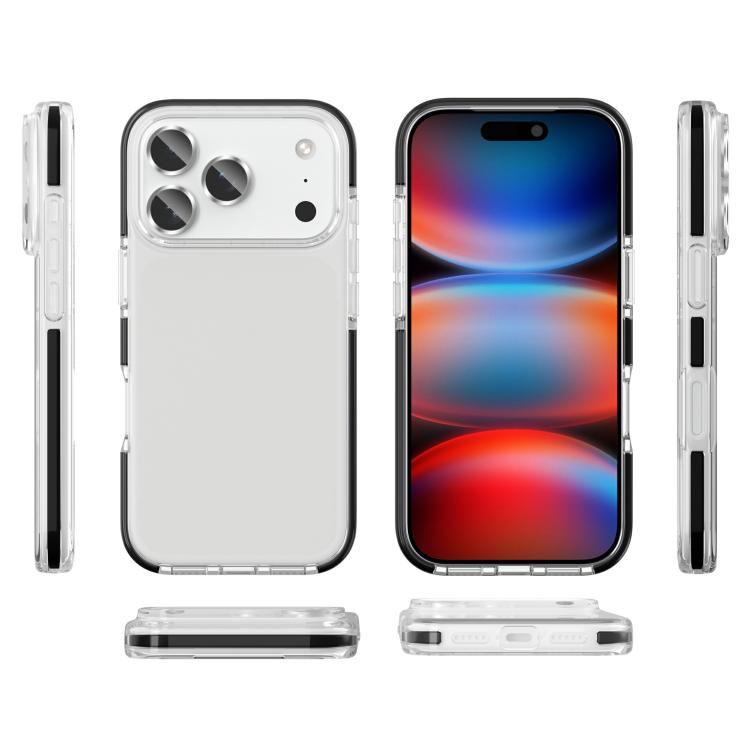 For iPhone 17 Pro Two-color Shockproof High Transparency TPU Phone Case