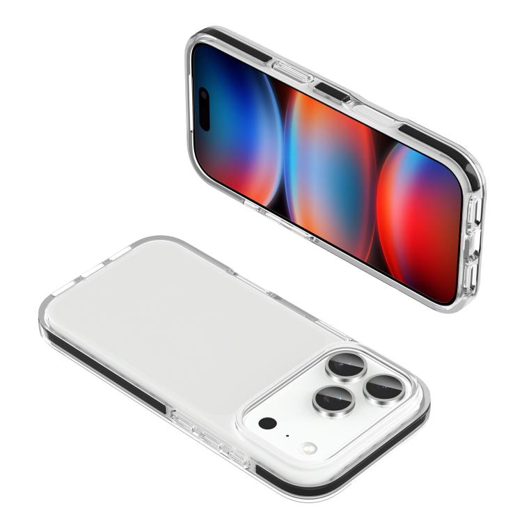 For iPhone 17 Pro Two-color Shockproof High Transparency TPU Phone Case