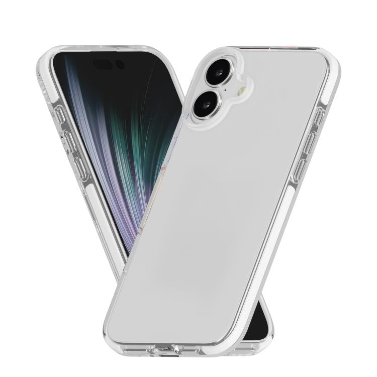 For iPhone 17 Two-color Shockproof High Transparency TPU Phone Case