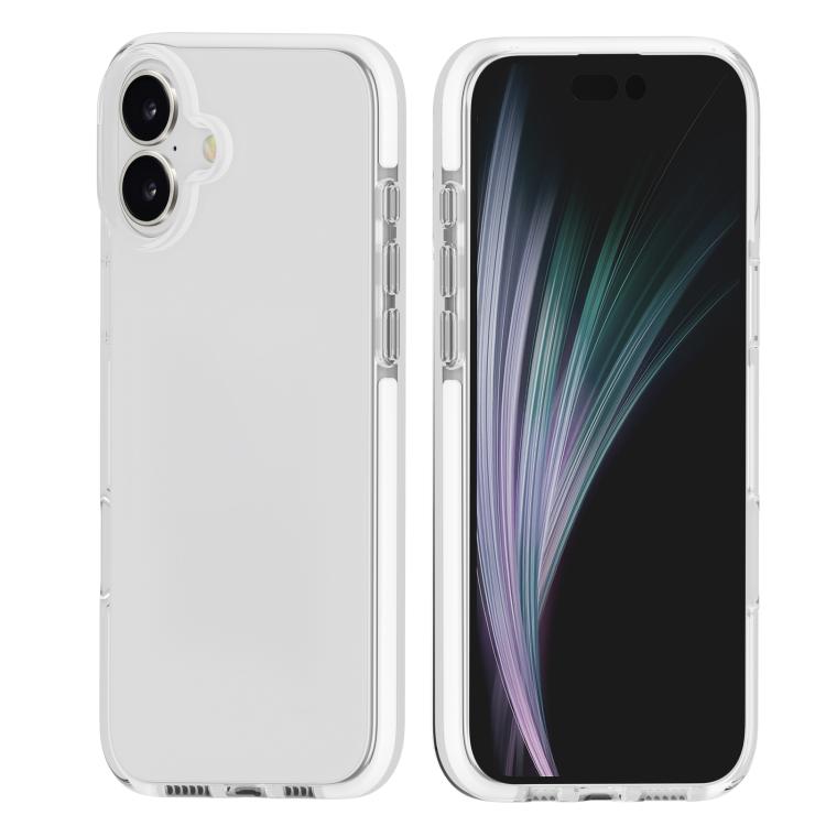 For iPhone 17 Two-color Shockproof High Transparency TPU Phone Case