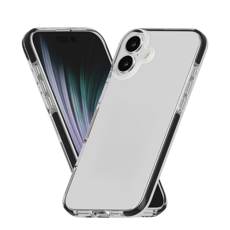 For iPhone 17 Two-color Shockproof High Transparency TPU Phone Case