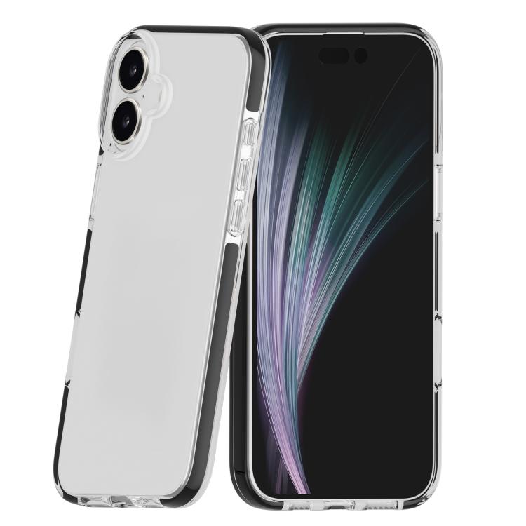 For iPhone 17 Two-color Shockproof High Transparency TPU Phone Case