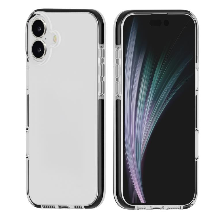 For iPhone 17 Two-color Shockproof High Transparency TPU Phone Case