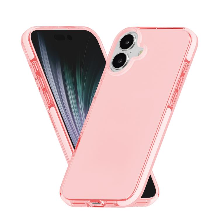 For iPhone 17 Two-color Shockproof High Transparency TPU Phone Case