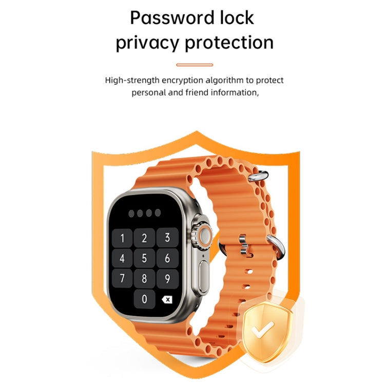 WS-E9 Ultra 2.2 inch IP67 Waterproof Loop Nylon Band Smart Watch, Support Heart Rate / NFC