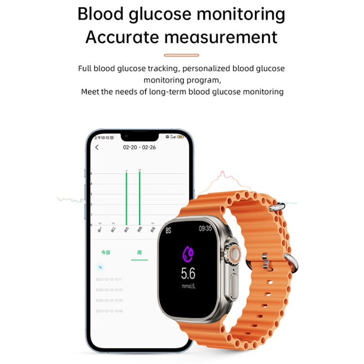 WS-E9 Ultra 2.2 inch IP67 Waterproof Loop Nylon Band Smart Watch, Support Heart Rate / NFC