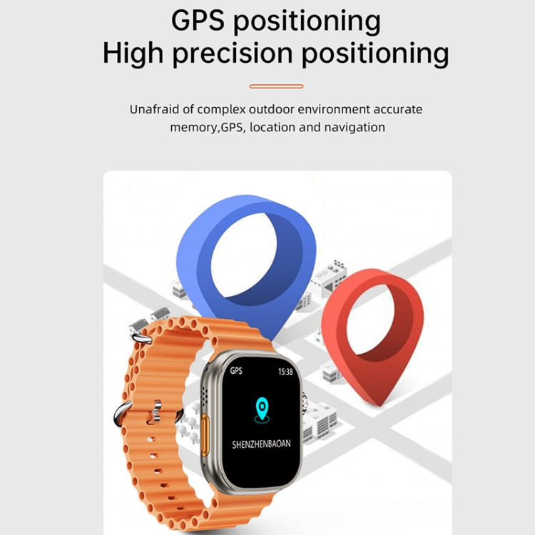 WS-E9 Ultra 2.2 inch IP67 Waterproof Loop Nylon Band Smart Watch, Support Heart Rate / NFC