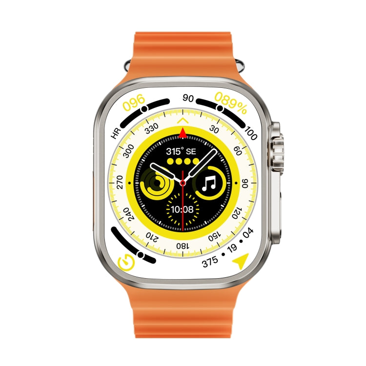 WS-E9 Ultra 2.2 inch IP67 Waterproof Metal Buckle Ocean Silicone Band Smart Watch, Support Heart Rate / NFC