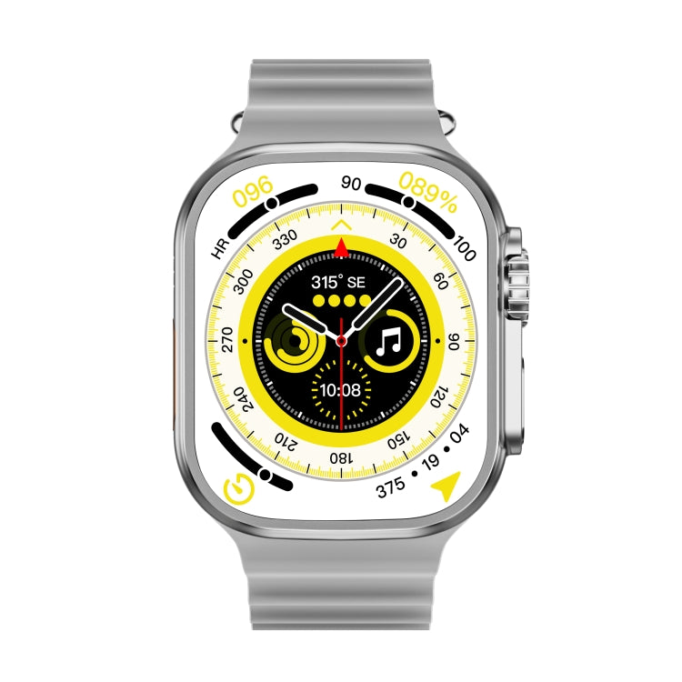 WS-E9 Ultra 2.2 inch IP67 Waterproof Metal Buckle Ocean Silicone Band Smart Watch, Support Heart Rate / NFC