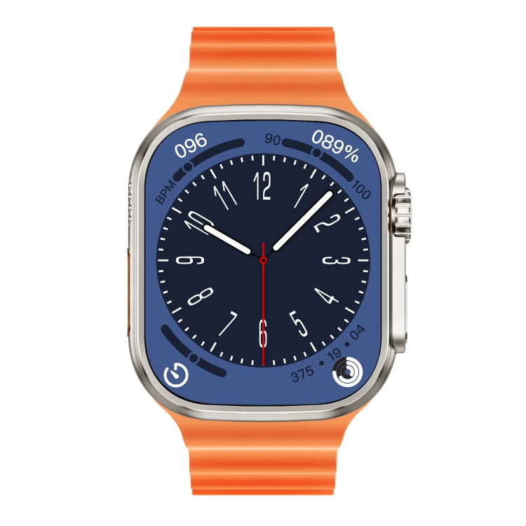 WS-E9 Ultra 2.2 inch IP67 Waterproof Ocean Silicone Band Smart Watch, Support Heart Rate / NFC