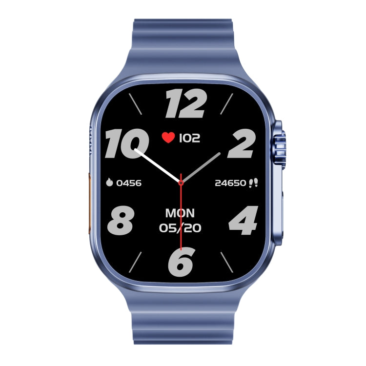 WS-E9 Ultra 2.2 inch IP67 Waterproof Ocean Silicone Band Smart Watch, Support Heart Rate / NFC