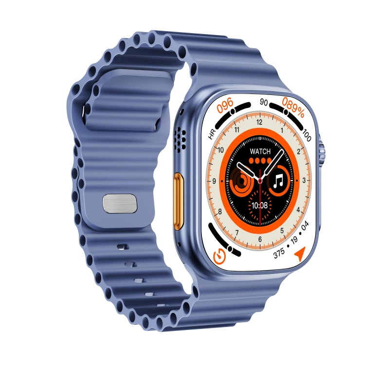WS-E9 Ultra 2.2 inch IP67 Waterproof Ocean Silicone Band Smart Watch, Support Heart Rate / NFC