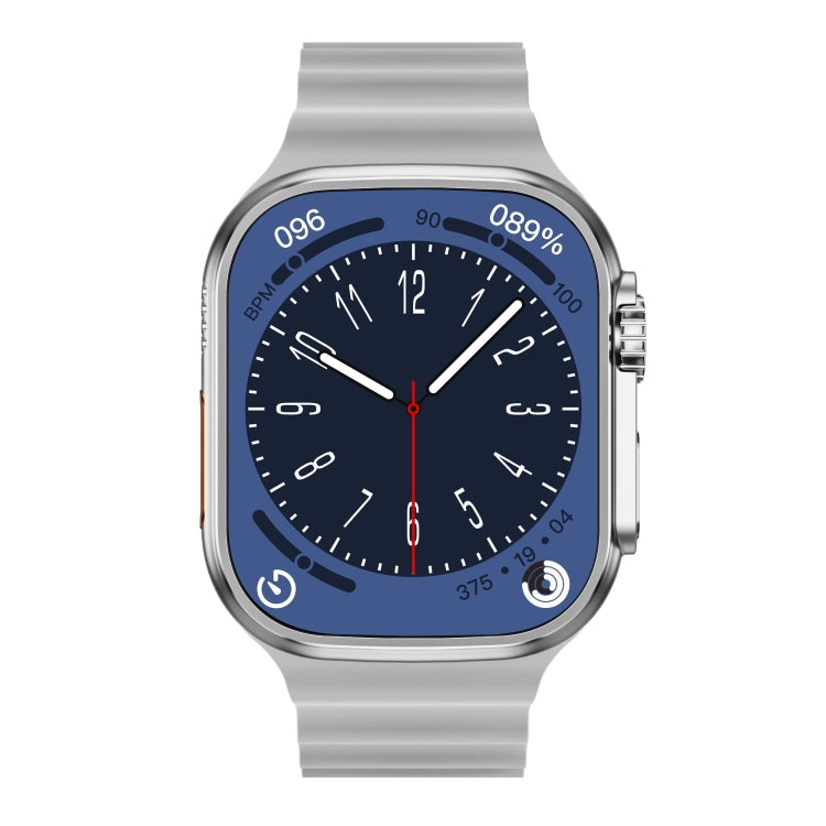 WS-E9 Ultra 2.2 inch IP67 Waterproof Ocean Silicone Band Smart Watch, Support Heart Rate / NFC