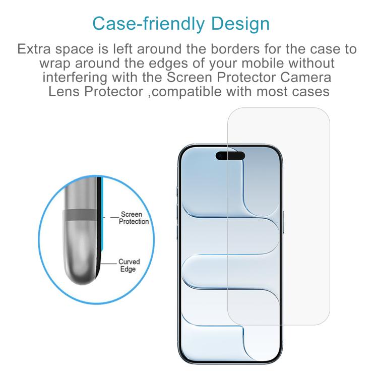 For iPhone Air 10pcs 0.26mm 9H 2.5D High Aluminum Tempered Glass Film