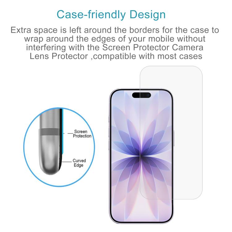 For iPhone 17 Pro / 17 10pcs 0.26mm 9H 2.5D High Aluminum Tempered Glass Film
