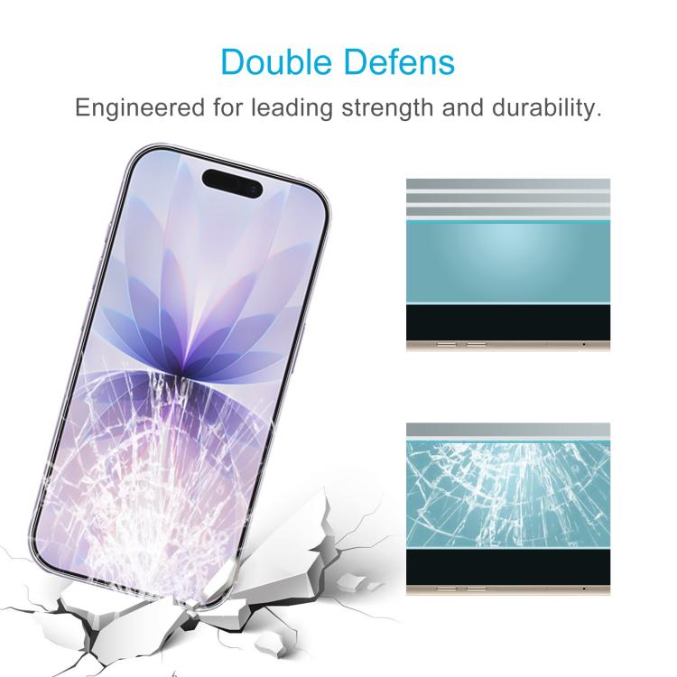 For iPhone 17 Pro / 17 10pcs 0.26mm 9H 2.5D High Aluminum Tempered Glass Film
