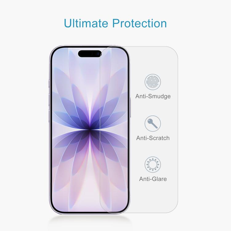 For iPhone 17 Pro / 17 50pcs 0.26mm 9H 2.5D High Aluminum Tempered Glass Film