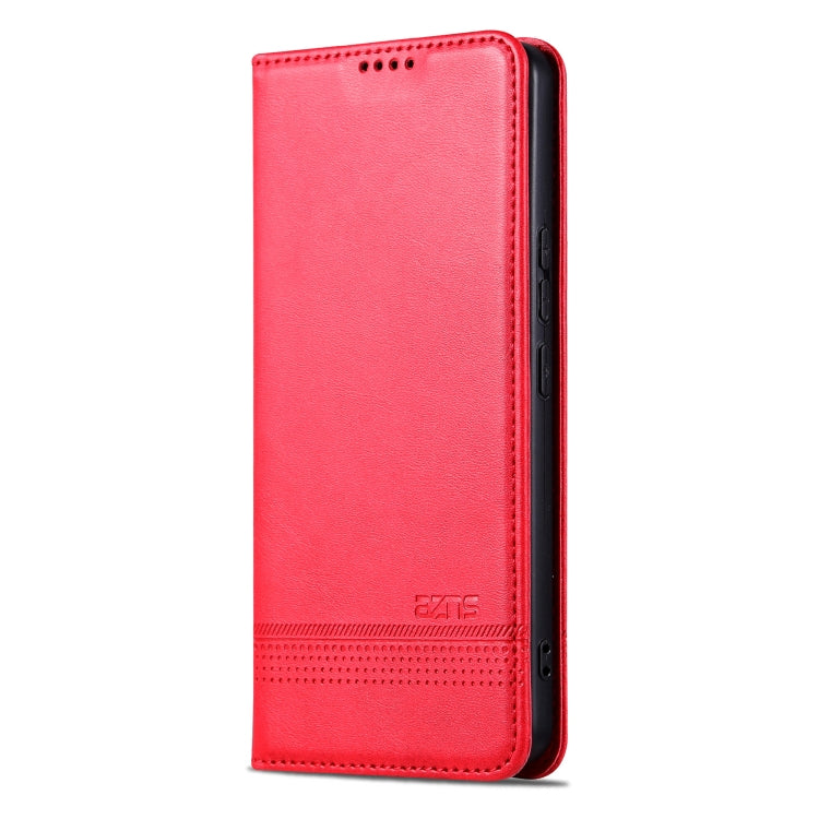 For Xiaomi Redmi Note 13 Pro 4G AZNS Magnetic Calf Texture Flip Leather Phone Case