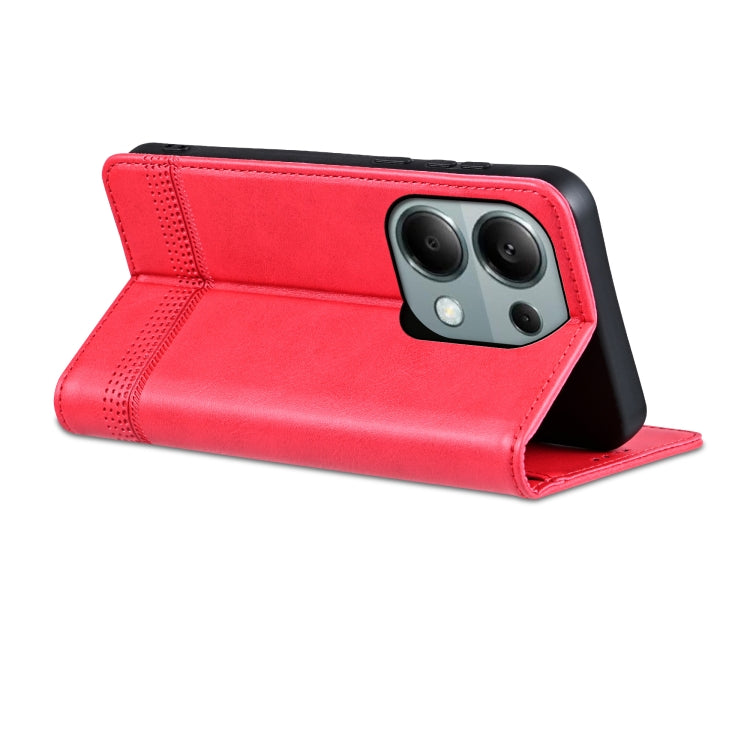 For Xiaomi Redmi Note 13 Pro 4G AZNS Magnetic Calf Texture Flip Leather Phone Case