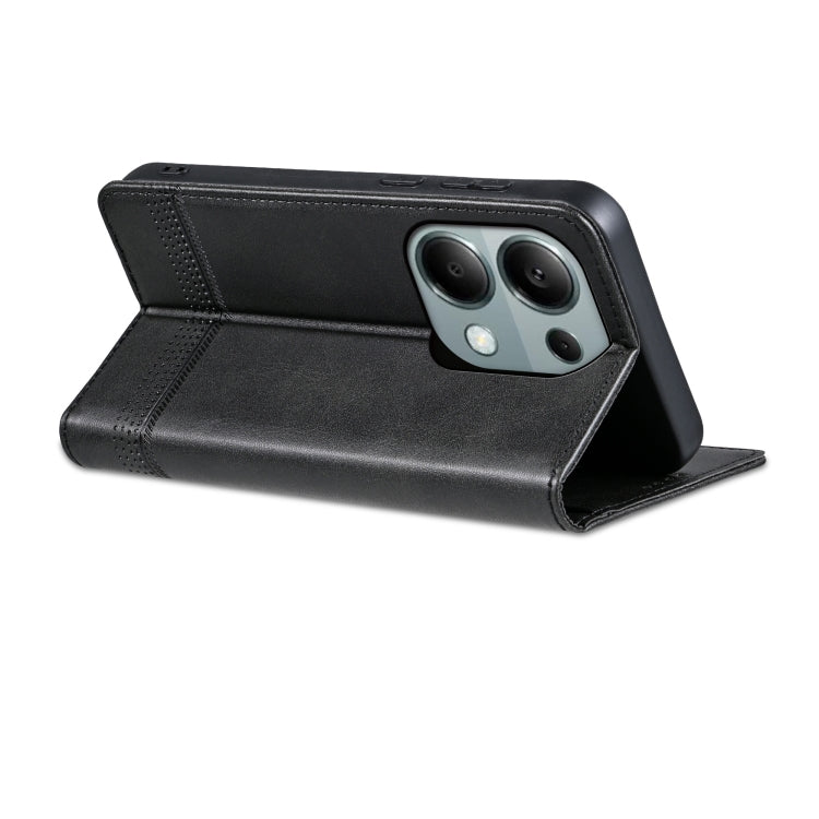 For Xiaomi Redmi Note 13 Pro 4G AZNS Magnetic Calf Texture Flip Leather Phone Case