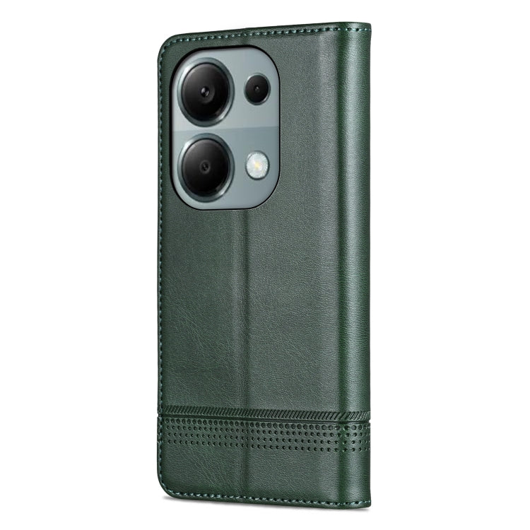 For Xiaomi Redmi Note 13 Pro 4G AZNS Magnetic Calf Texture Flip Leather Phone Case