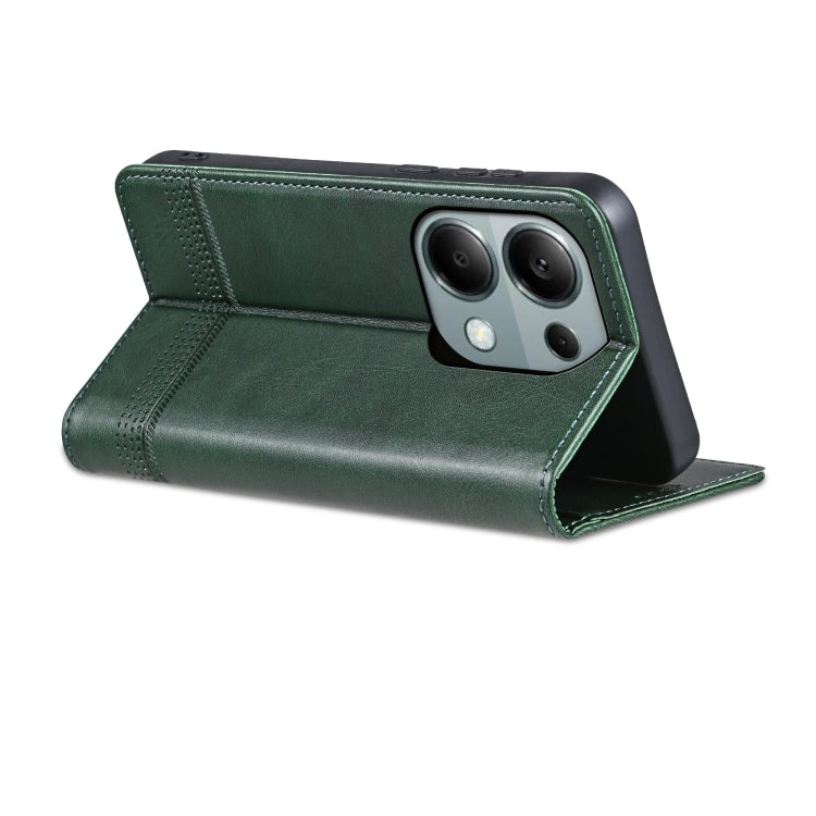 For Xiaomi Redmi Note 13 Pro 4G AZNS Magnetic Calf Texture Flip Leather Phone Case