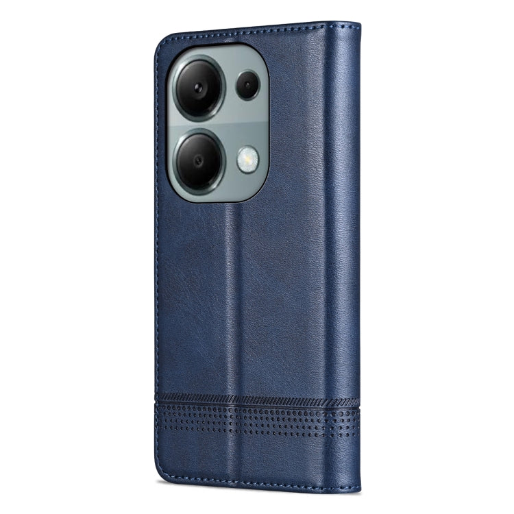 For Xiaomi Redmi Note 13 Pro 4G AZNS Magnetic Calf Texture Flip Leather Phone Case